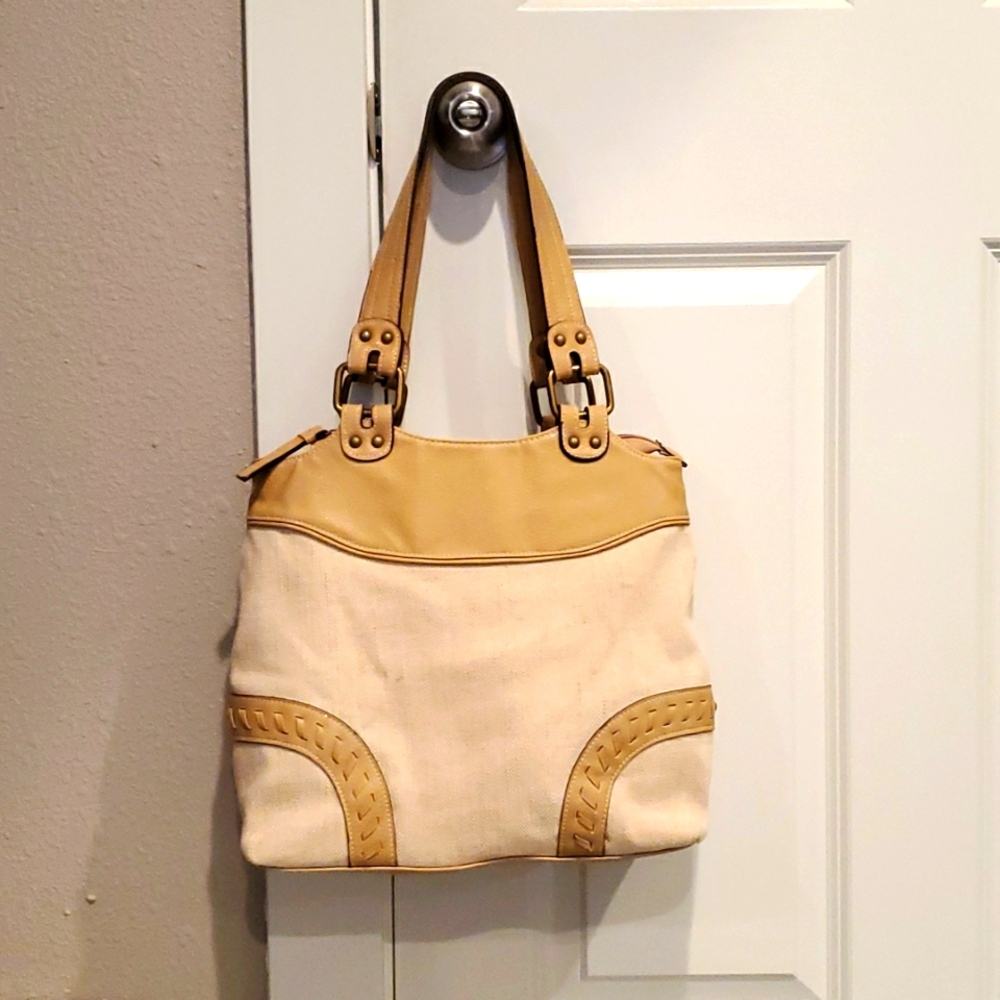 Large tan purse